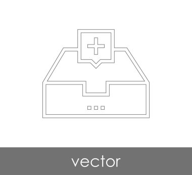 vektör çizim tasarım Arşiv simgesinin