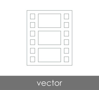 web tasarım ve uygulamalar için film simgesi