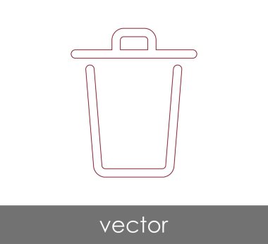 çöp kutusu simgesini