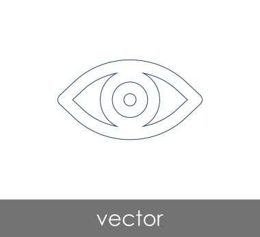 göz grafik simgesini, vektör çizim