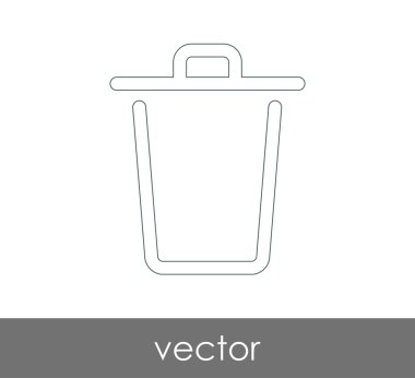 çöp kutusu simgesini