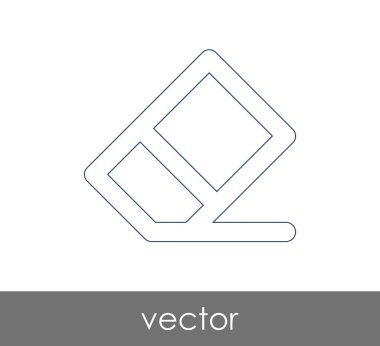 Silgi Kırtasiye Simge, vektör çizim