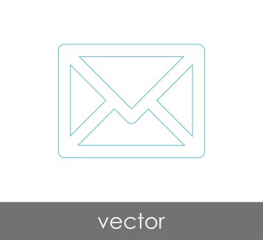 Vektör çizim, zarf simgesi, işareti  