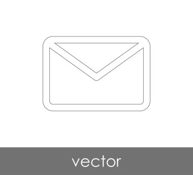 Vektör çizim, zarf simgesi, işareti  