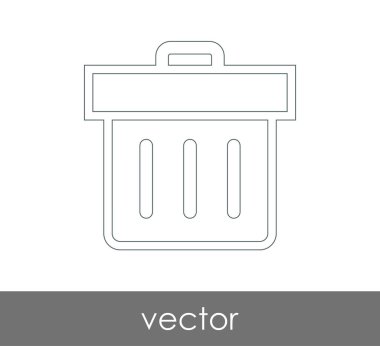 çöp kutusu simgesini