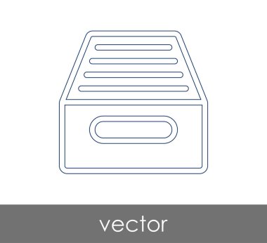 vektör çizim tasarım Arşiv simgesinin
