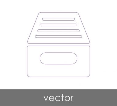 vektör çizim tasarım Arşiv simgesinin