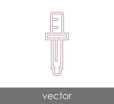 Damlalık tıbbi simge, vektör çizim