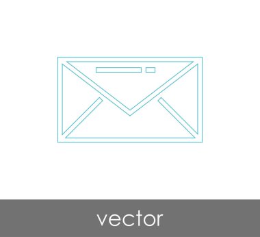 Vektör çizim, zarf simgesi, işareti  
