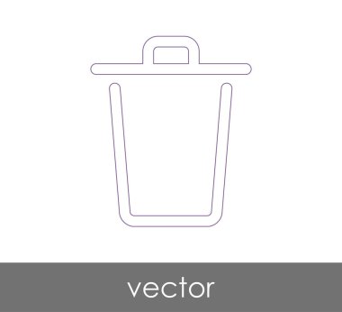 çöp kutusu simgesini