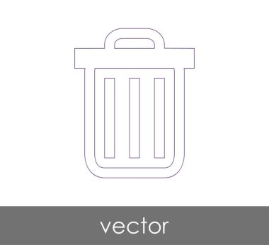 çöp kutusu simgesini