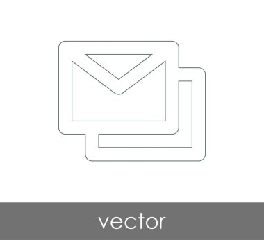 Vektör çizim, zarf simgesi, işareti  