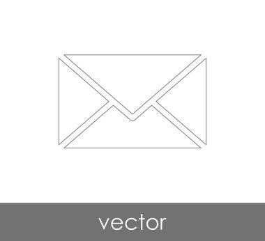 Vektör çizim, zarf simgesi, işareti  