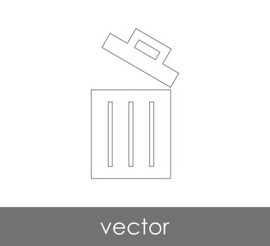 çöp kutusu simgesini