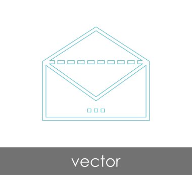 Vektör çizim, zarf simgesi, işareti  