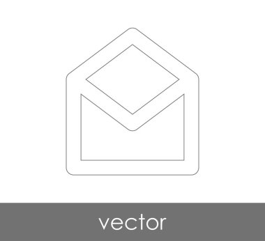 Vektör çizim, zarf simgesi, işareti  