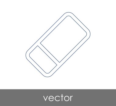 Silgi Kırtasiye Simge, vektör çizim