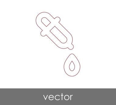 Damlalık tıbbi simge, vektör çizim
