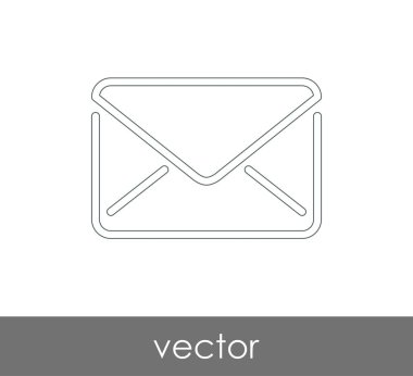 Vektör çizim, zarf simgesi, işareti  