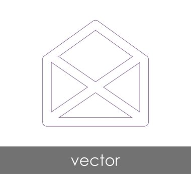 Vektör çizim, zarf simgesi, işareti  