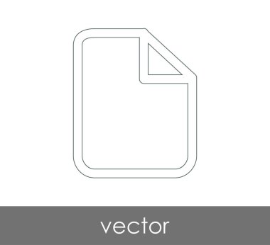 web tasarım ve uygulamalar için belge simgesi