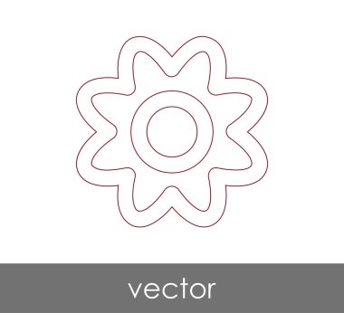 web tasarım ve uygulamalar için çiçek simgesi