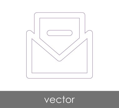 Vektör çizim, zarf simgesi, işareti  