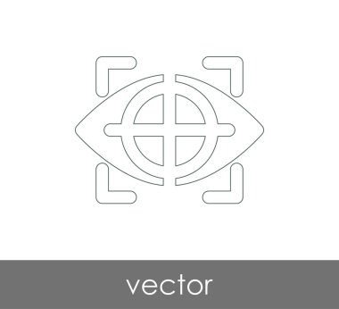 göz grafik simgesini, vektör çizim