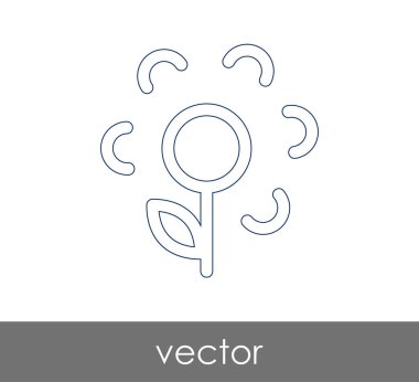 web tasarım ve uygulamalar için çiçek simgesi