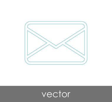 Vektör çizim, zarf simgesi, işareti  
