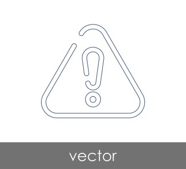 ünlem işareti simgesi, vektör çizim