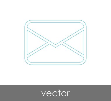 Vektör çizim, zarf simgesi, işareti  