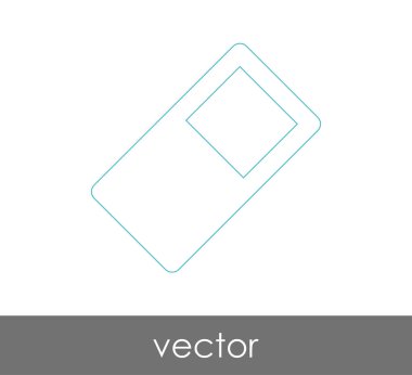 Silgi Kırtasiye Simge, vektör çizim