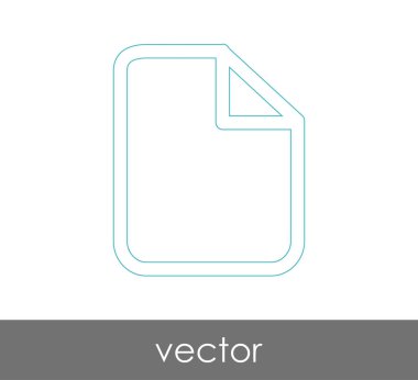 web tasarım ve uygulamalar için belge simgesi