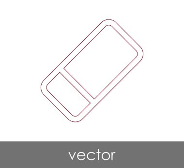 Silgi Kırtasiye Simge, vektör çizim