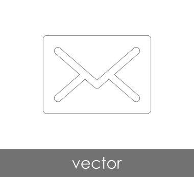 Vektör çizim, zarf simgesi, işareti  