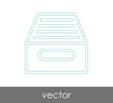 vektör çizim tasarım Arşiv simgesinin