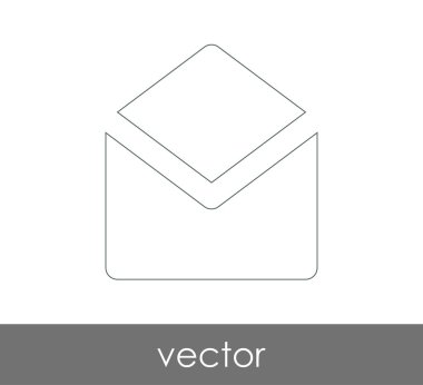 Vektör çizim, zarf simgesi, işareti  