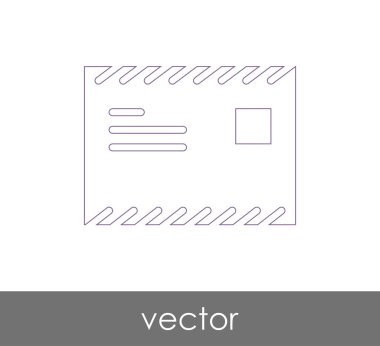 Vektör çizim, zarf simgesi, işareti  