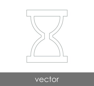 Kum saati simgesi illüstrasyon 