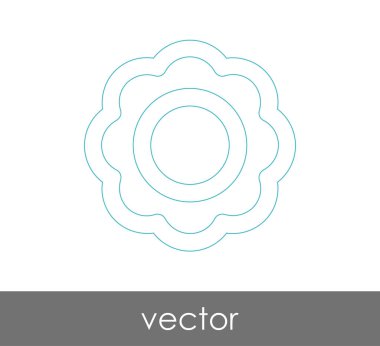 web tasarım ve uygulamalar için çiçek simgesi