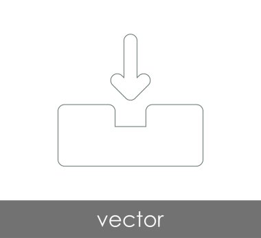 vektör çizim tasarım Arşiv simgesinin
