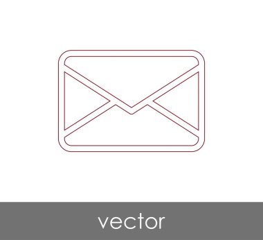 Vektör çizim, zarf simgesi, işareti  