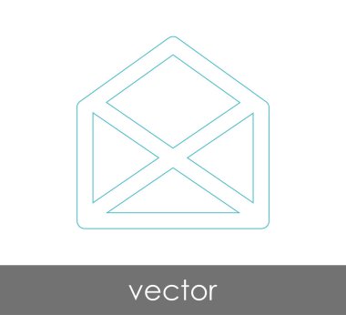 Vektör çizim, zarf simgesi, işareti  
