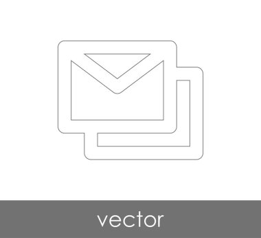 Vektör çizim, zarf simgesi, işareti  