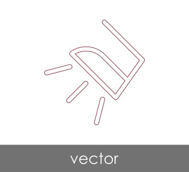 vektör çizim tasarım demir simgesinin