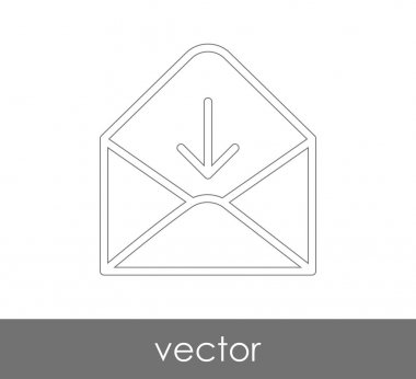 Vektör çizim, zarf simgesi, işareti  