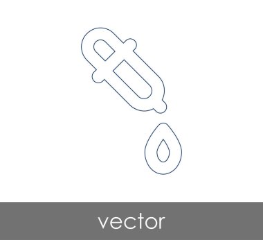 Damlalık tıbbi simge, vektör çizim