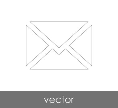 Vektör çizim, zarf simgesi, işareti  