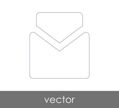 Vektör çizim, zarf simgesi, işareti  